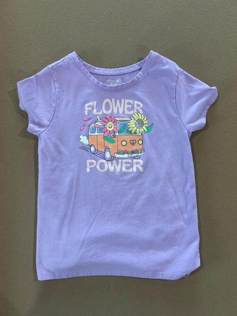 Garanimals Lavender 'Flower Power' Graphic Tee